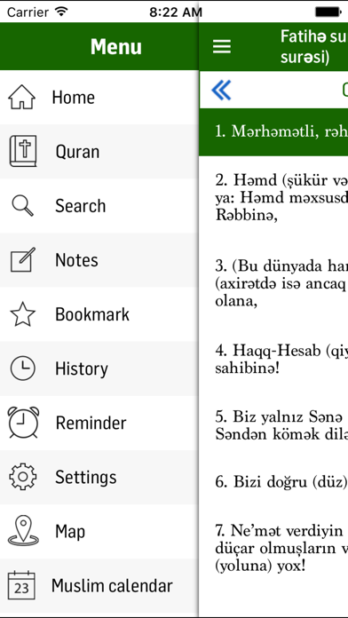 Azerbaijani Quran screenshot 2