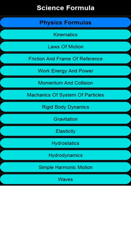 Science formula