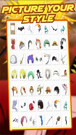 Game screenshot Anime Face Maker for One Piece Sticker Camera HD -  Luffy Manga Otaku apk