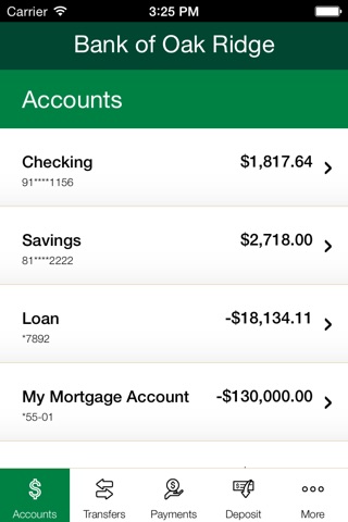 Bank of Oak Ridge Mobile screenshot 3