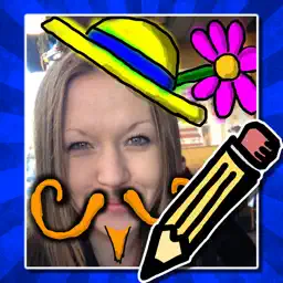 Doodle Face! Draw something silly on your photos! app icon