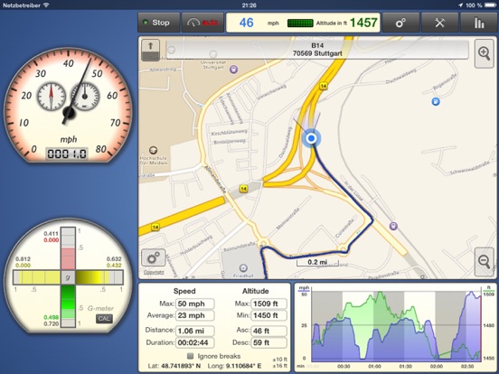 Screenshot #4 pour GPSSpeed Scooter: The GPS tool