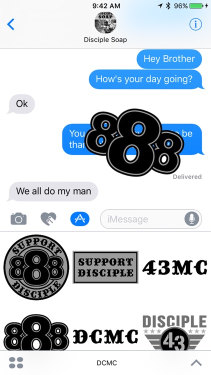 DCMC iMessage Stickers