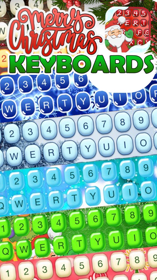 #4. Christmas Keyboards – Beautiful Keyboard Design.s (iOS) 由: Milica Vuksanovic