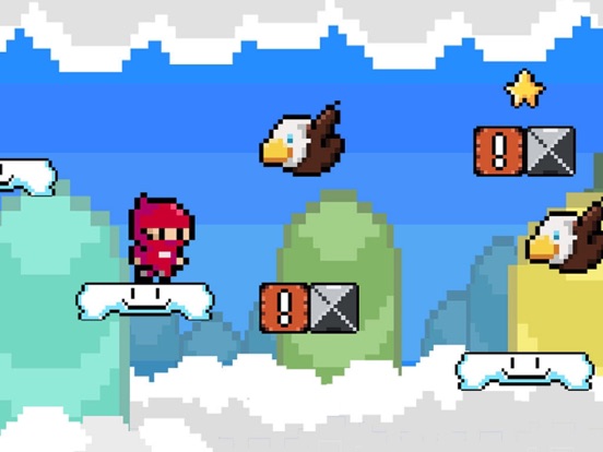 Super 8bit Man Ninja bros for free simulator games iPad screenshot