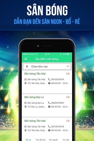 Vivu – Bóng đá phủi screenshot 2