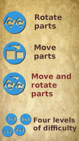 Game screenshot Rotate and move puzzle pieces. Lite apk