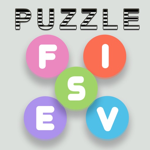 Puzzle Five Letters Icon