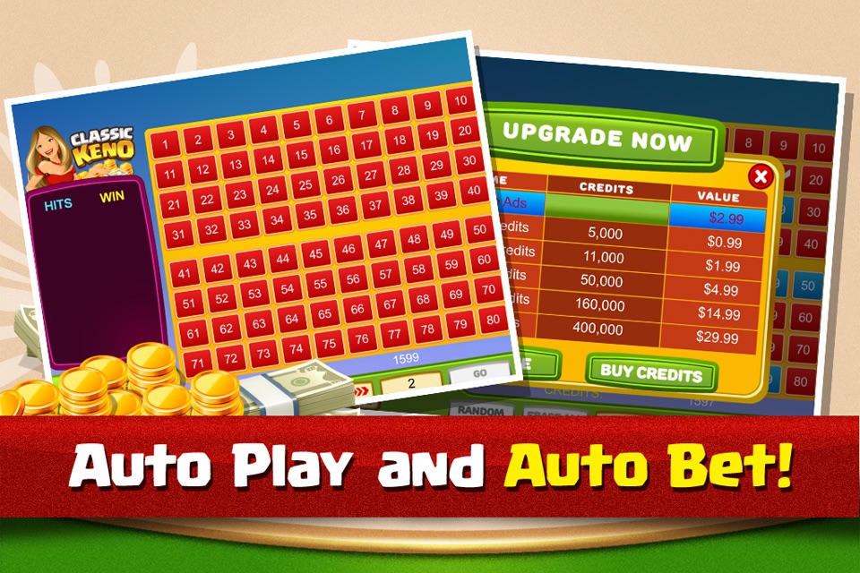 Classic Keno Casino - Video Casino Play for Free Fun screenshot 2