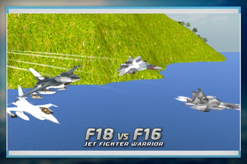 F18 VS F16 Jet Fighter Warrior 3D screenshot 3