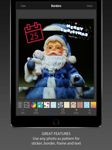 Screenshot #6 pour Stickermas - Ajouter des illustration, autocollants sur l'image pour Bonne Année & Joyeux Noël