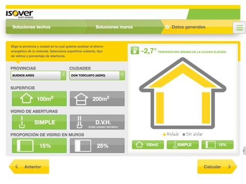 Calculador de ahorro de energía y CO2 en la vivienda screenshot 2