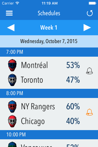 Predictor National Hockey - Free Edition screenshot 4