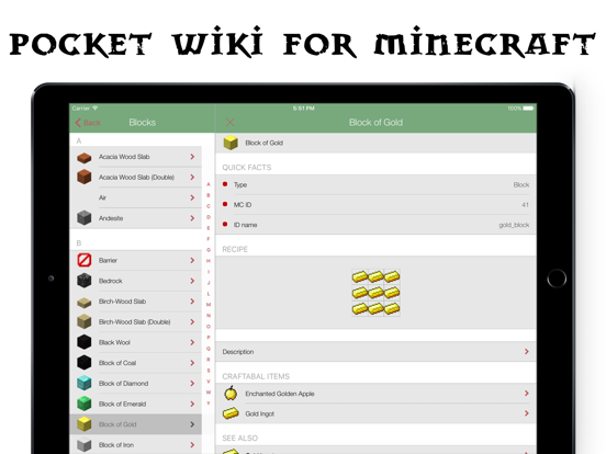 Screenshot #4 pour Pocket Wiki for Minecraft