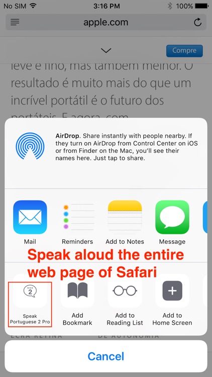 SpeakPortuguese 2 Pro (10 Portuguese TTS) screenshot-4