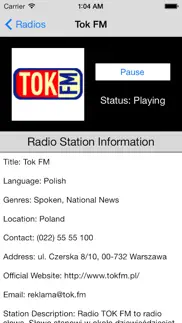 poland radio live player (polish / polska) iphone screenshot 2