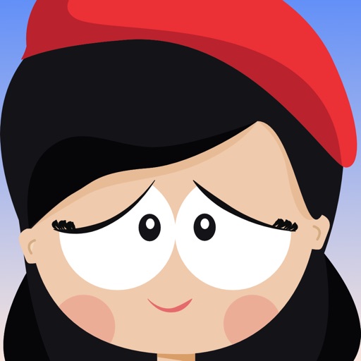 Cute French Girl Emotions Stickers