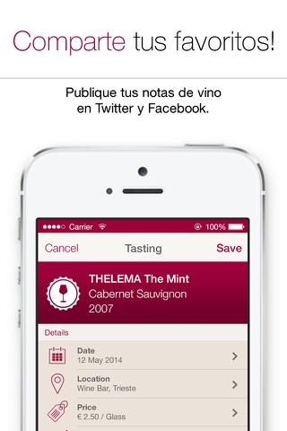 Wine Notes - Rate, Track and Share Your Wine screenshot 4