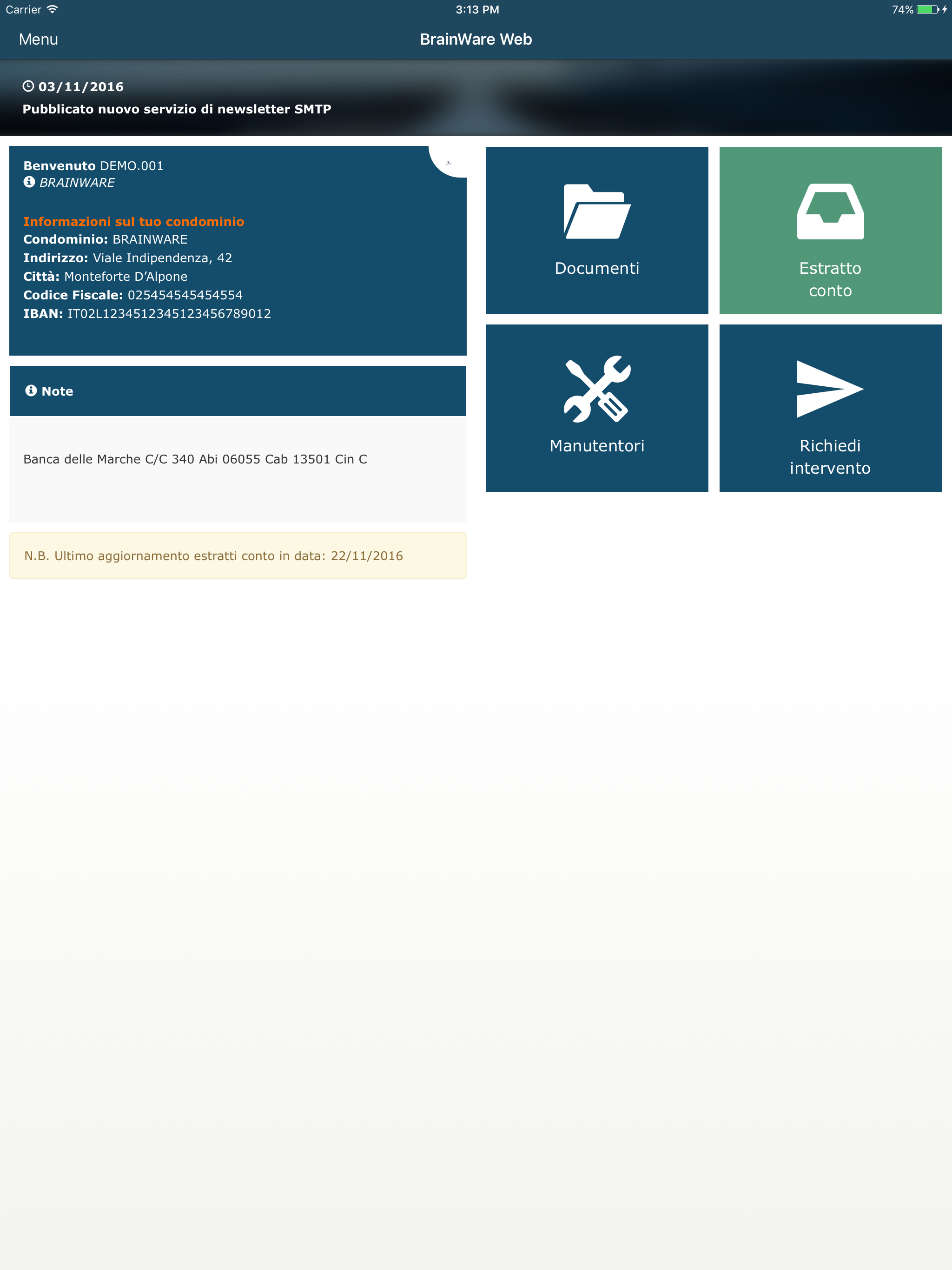 BrainWare Web - Condomini screenshot 5