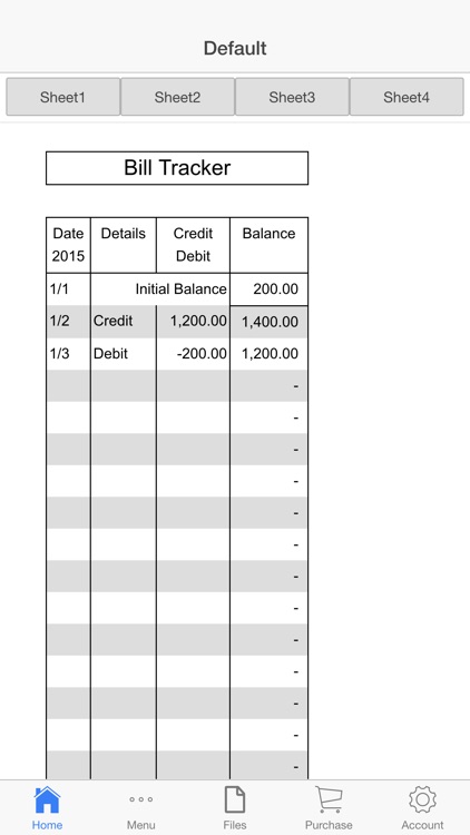 Bills Ledger