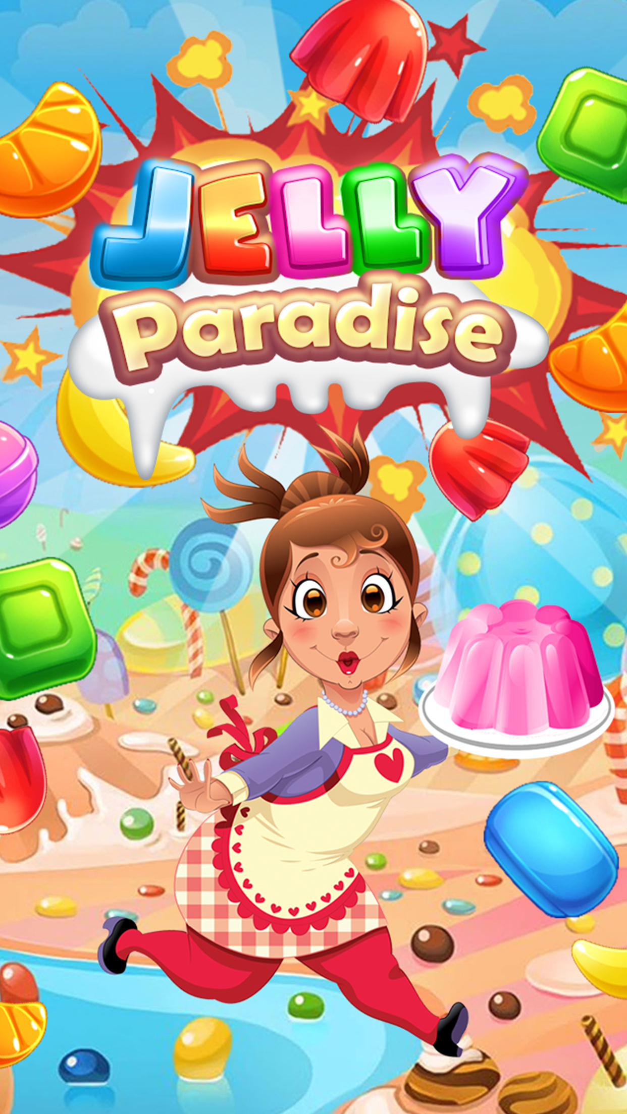 Sweet Jelly Paradise: Match & Serve screenshot 5