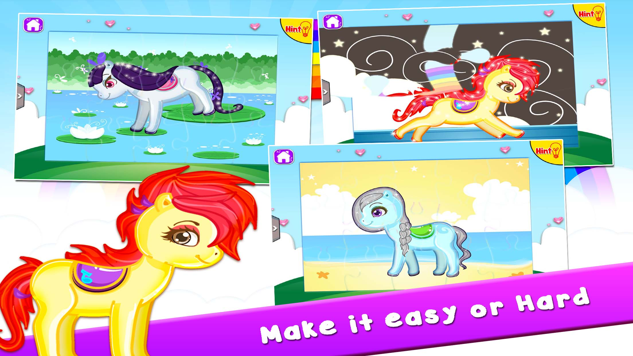 Pony Puzzles: Jigsaw Puzzles for Kids and Toddlers screenshot 4