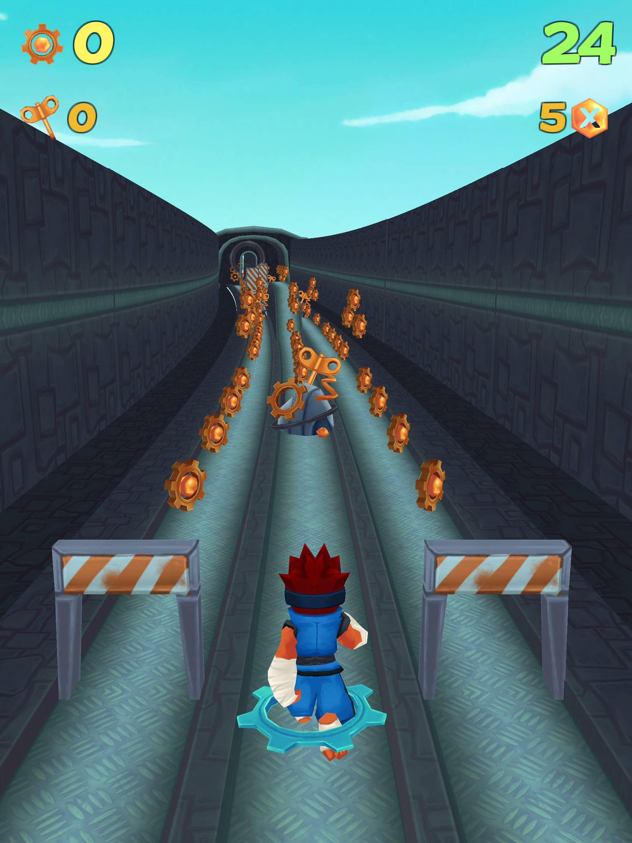 Hero Ninja Naru Kid Run - rail train arcade fast rush endless edition game