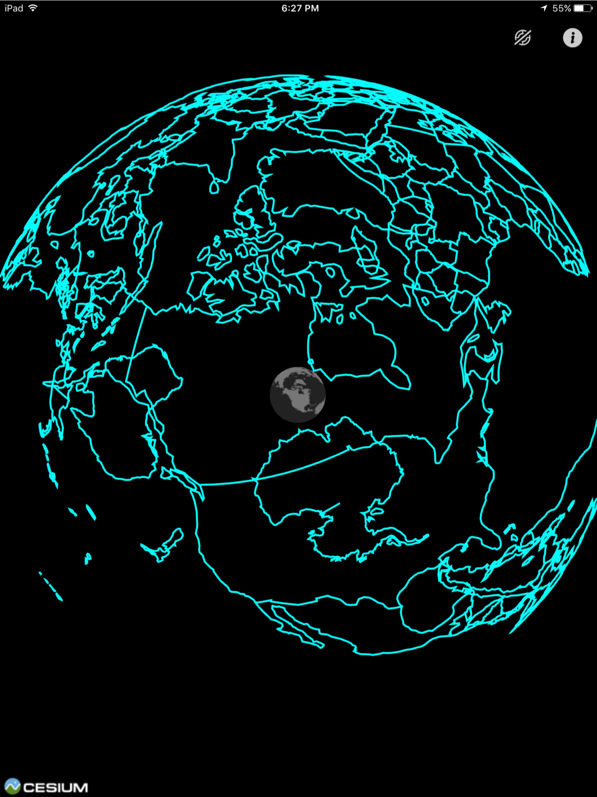 Glass Globe - Transparent Earth Map