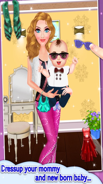 Celebrity Mommy Newborn Baby Care - Kids game for girls screenshot-4