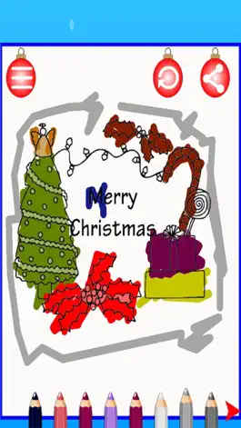 Game screenshot Christmas Color Pages Kids Game mod apk