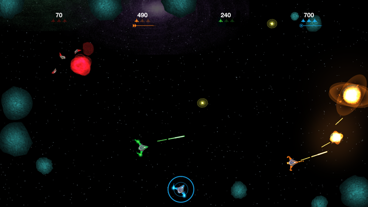 Screenshot #2 pour Asteroids: Multiplayer Arcade Party