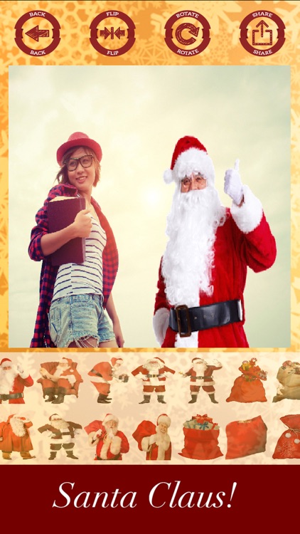 Santa Claus stickers - your photo on Christmas screenshot-3