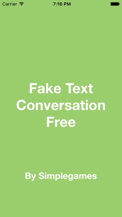 Fake A Text Conversation FREE for iMessage Edition - Create Fake Text and Fake Messages