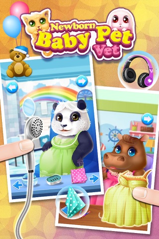 Pet's Newborn Baby Doctor - kids game & new baby screenshot 2