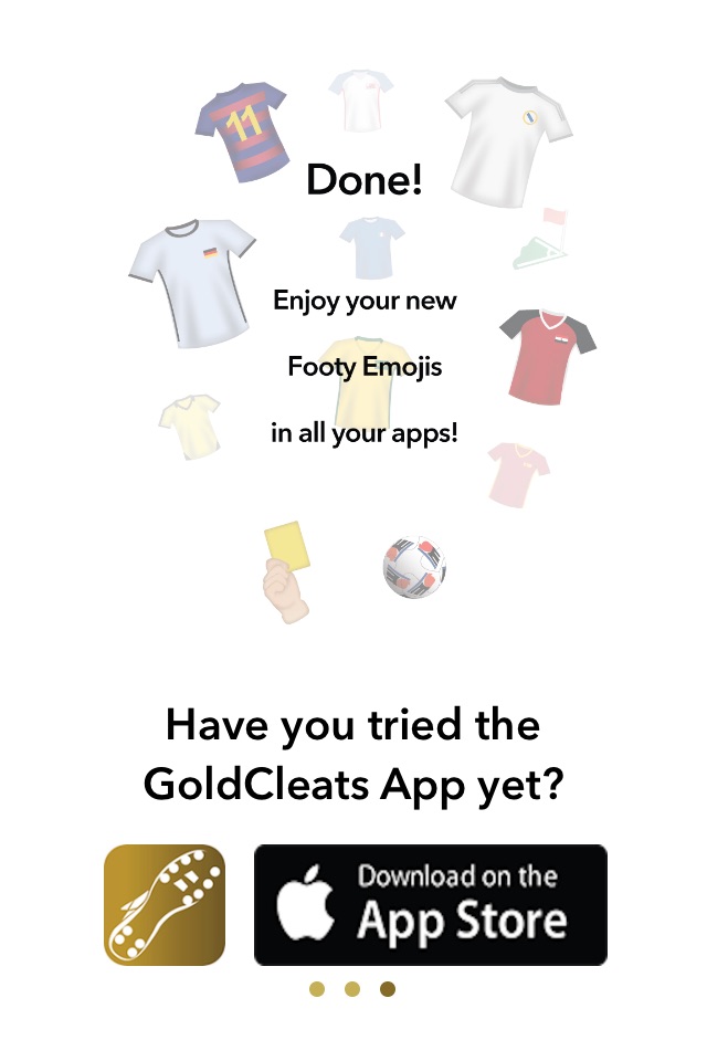 GoldCleats - Soccer Emojis screenshot 2