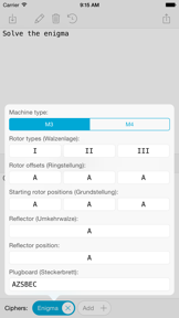 Ciphers: Solve the Enigma screenshot