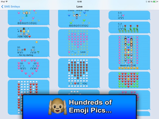 SMS Smileys Emoji Sticker PRO iPad app afbeelding 2