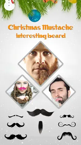 Game screenshot Christmas Moustache Booth - Sticker Photo Editor to Grow Santa Claus Beard over Yr Face apk