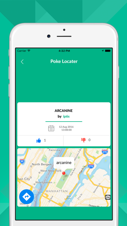 #3. iPoke Locator for Pokémon GO (iOS) Podle: Creative Infoway