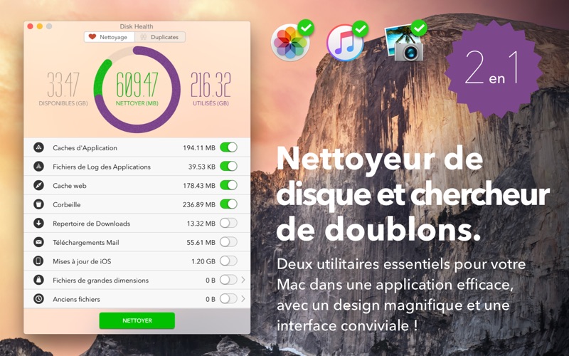 Screenshot #1 pour Disk Health - Nettoyeur de disque