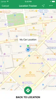 simple location tracker - track and find car parking with gps map navigation iphone screenshot 1