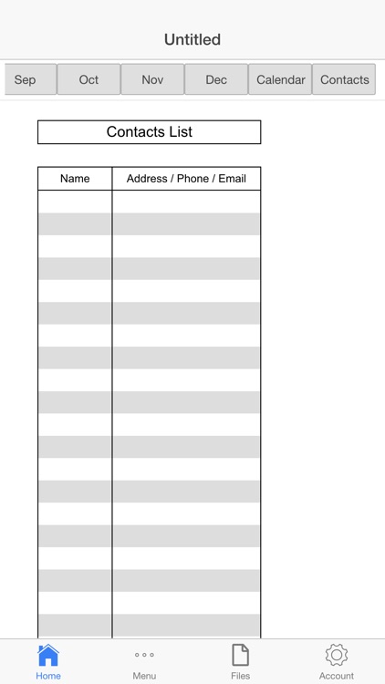 Monthly Checkbook
