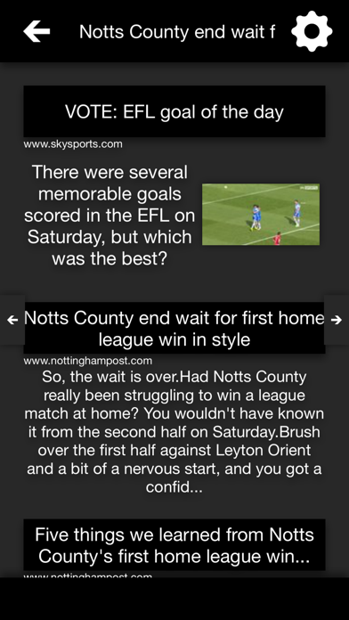 Screenshot #2 pour All The News - Notts County Edition