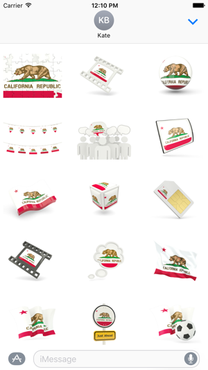 California Flag Stickers
