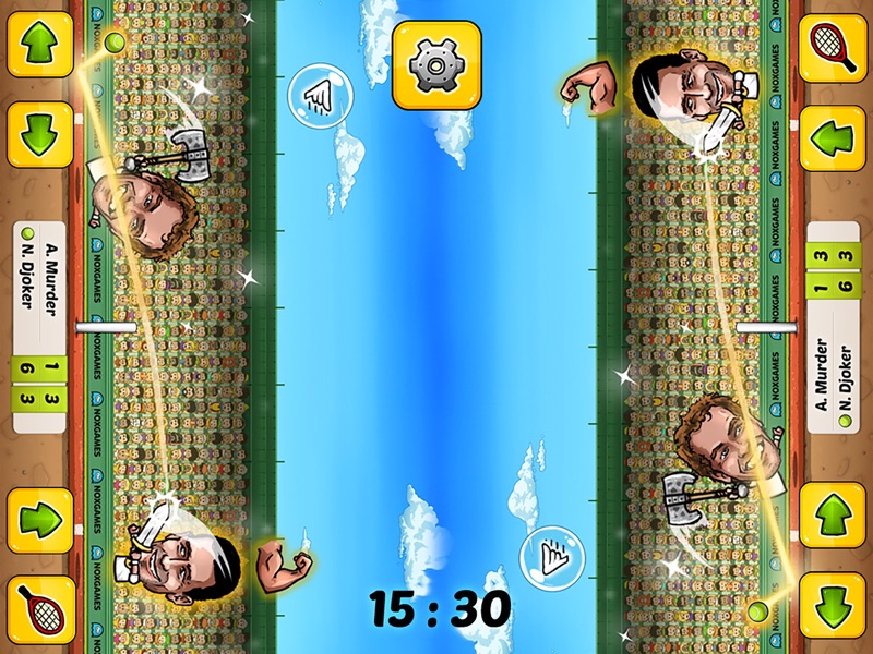 Titere Tenis: Torneo Topspin de las grandes leyendas de la cabeza de marioneta screenshot 9