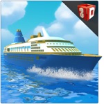 Cruiseschip simulator 3D - Sail mega boot op zee te halen & drop passagiers van Island