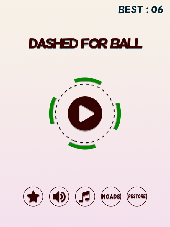 Dashed For Ball - Can you best score 10? iPad screenshot