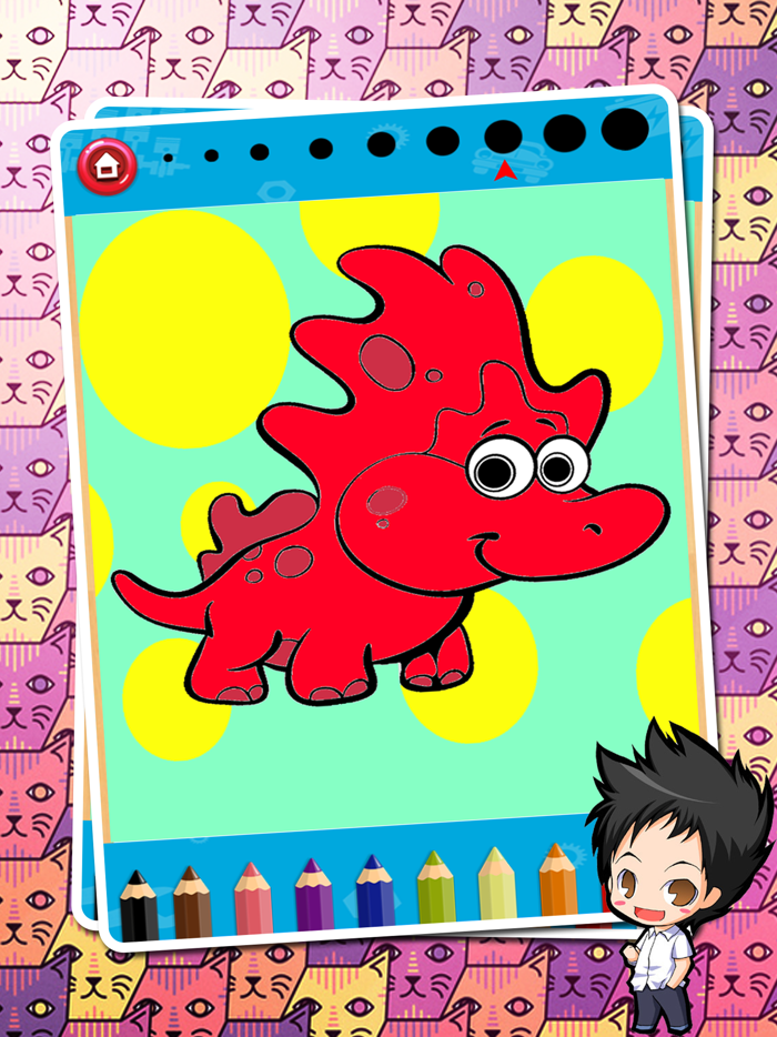 Coloring Book Dinosaurs Painting