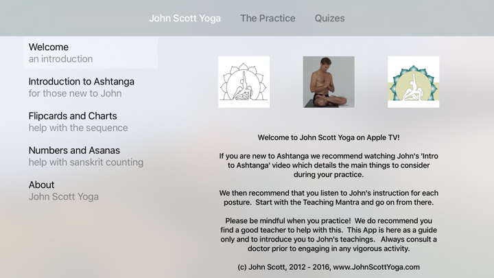Screenshot #1 pour John Scott Yoga TV
