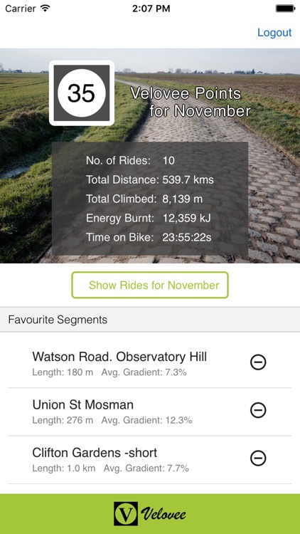 Strava favourite segment viewer and tracker.